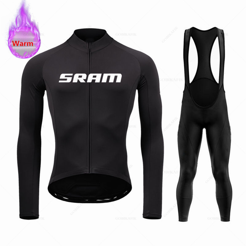 Cycling Bib Shorts - Sram Team-Conjunto de Jersey de Ciclismo